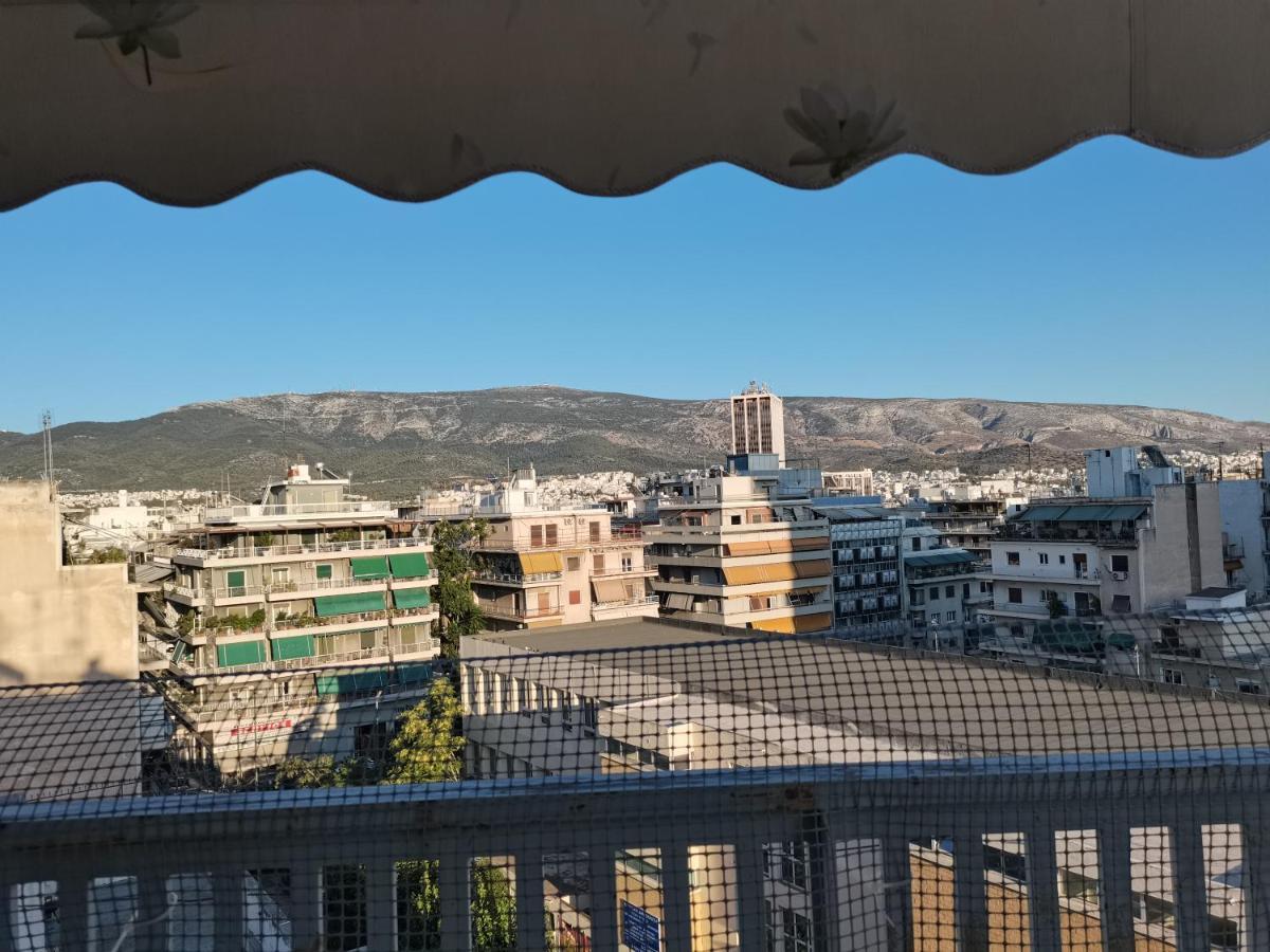 Penthouse Spacious W Super Wifi & Terrace, 2 Min From Metro Apartment Athens Luaran gambar